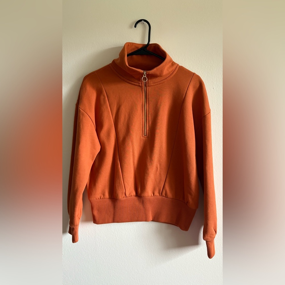 A New Day Quarter Zip Long Sleeve Sweater Small